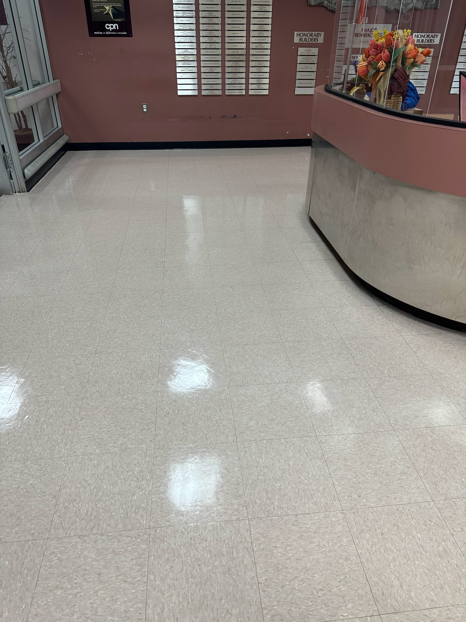 Detail of a freshly cleaned commercial workstation