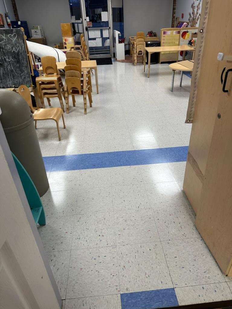 Open-plan workspace cleaned by Above N’ Beyond crews